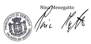 Nina Menegatto firma