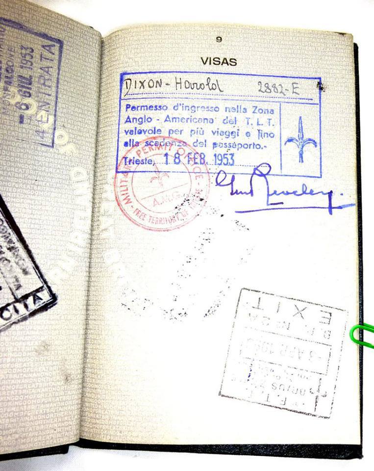 N 06 - Visto d entrata nel Territorio Libero di Trieste