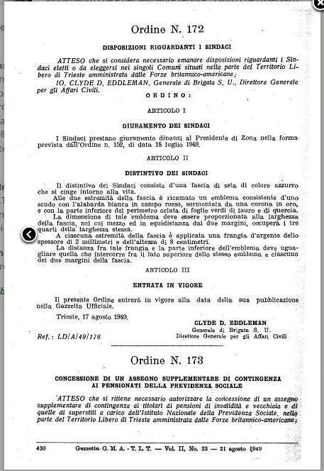 N.62 Fascia azzurra per i Sindaci del tlt