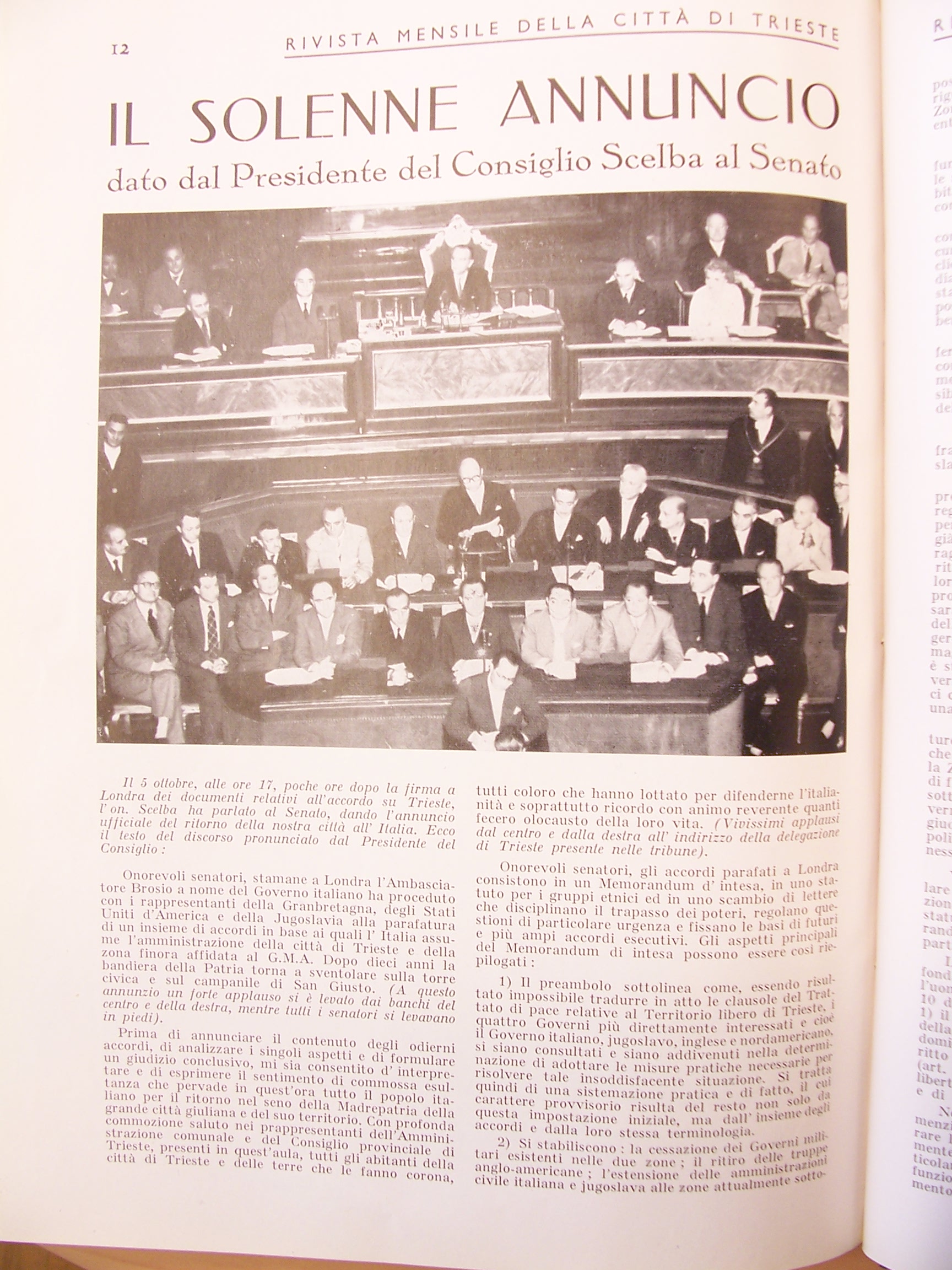 N.85-1954 parlamento su passaggio TLT all Italia