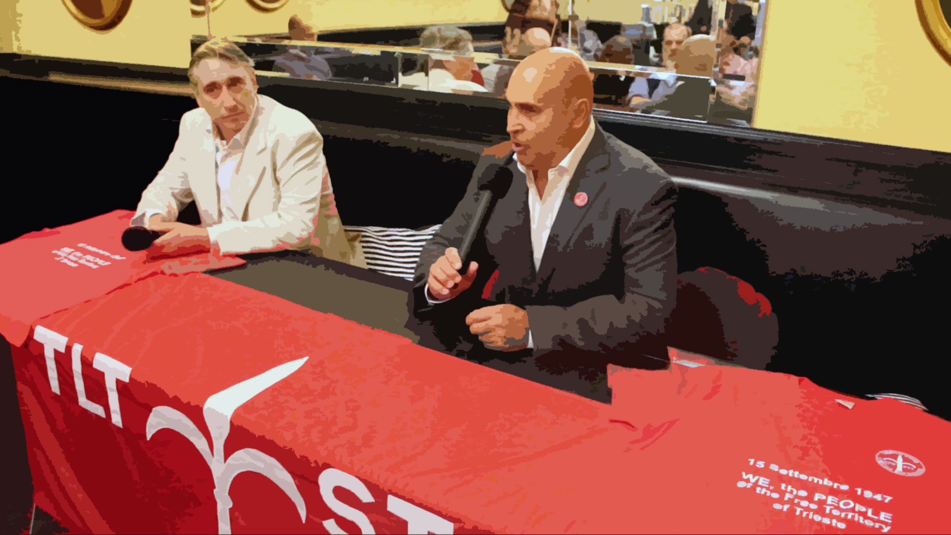 Conferenza stampa al Caffè San Marco con Vito Potenza e Giorgio Marchesich