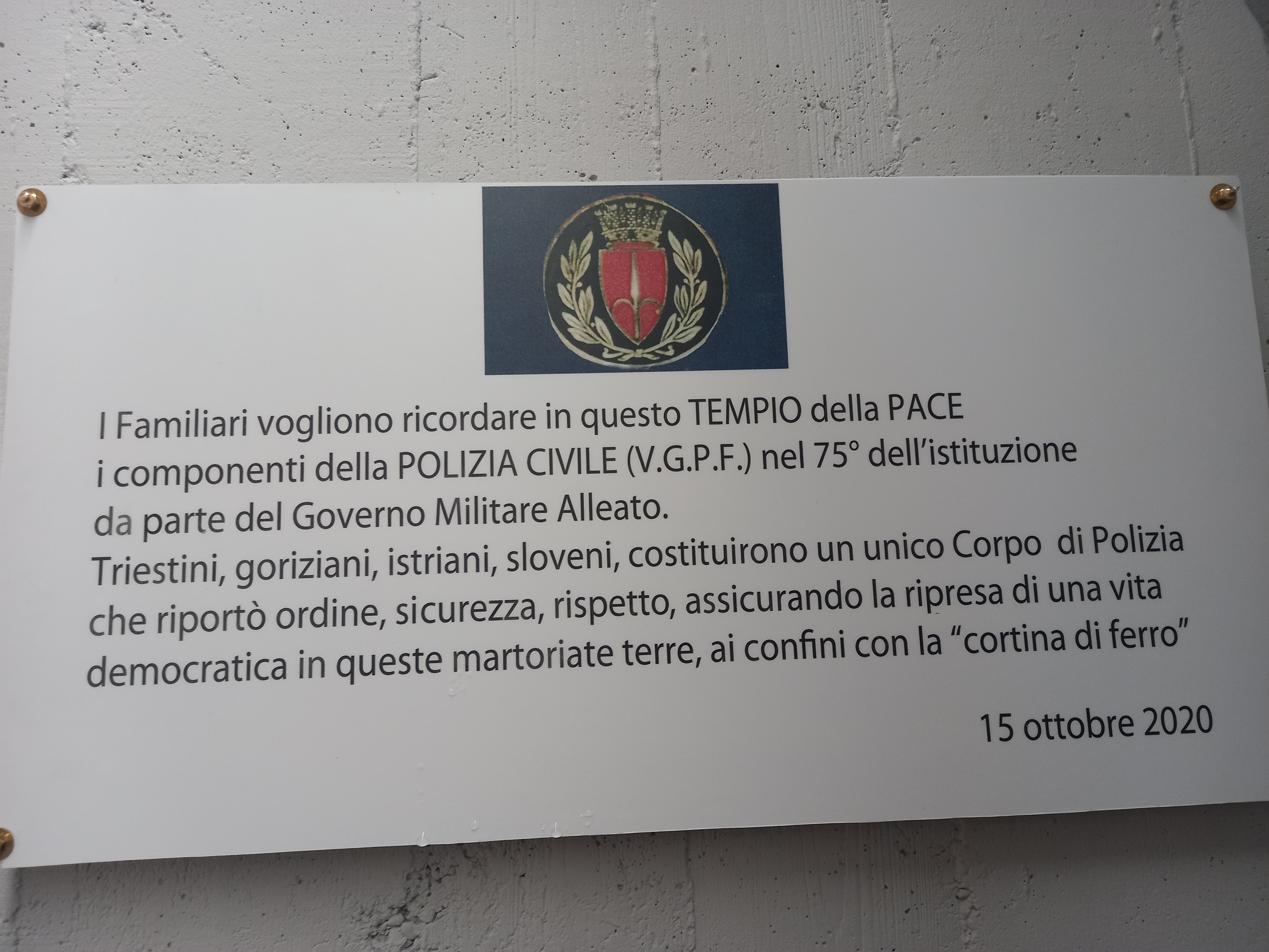 Onorificenza alla Polizia Civile (VGPF)